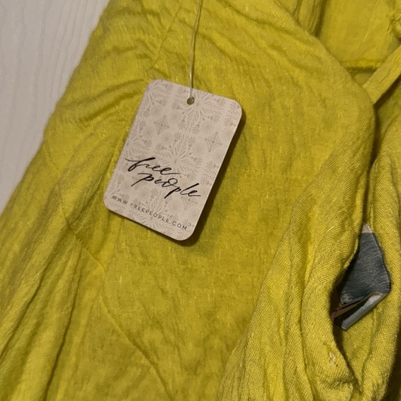 Free People Yellow Sleeveless V-Neck Gown - Picture 7 of 7